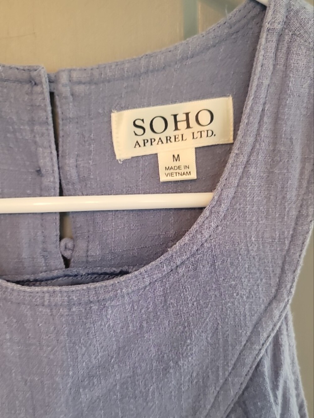 Soho Apparel Blue Sleeveless Summer Dress - Picture 2 of 6